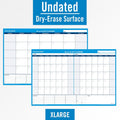 ACCO At-A-Glance 30/60 Day Undated Horizontal Wall Planner, Blue, 48", AAGPM333-28