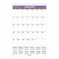 ACCO At-A-Glance Write-on/Wipe-off Laminated Monthly Wall Calendar, White, 12", AAGPMLM0228
