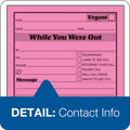 TOPS Adams Neon While You Were Out Message Pads, Assorted, 4" Width x 5" Length, 1 Pack, ABF9711NEON