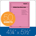 TOPS Adams Neon While You Were Out Message Pads, Assorted, 4" Width x 5" Length, 1 Pack, ABF9711NEON