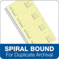 TOPS Adams Spiral Bound Phone Message Books, 5.25" Width x 11" Length, ABFSC1154D