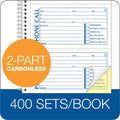 TOPS Adams Spiral Bound Phone Message Books, 5.25" Width x 11" Length, ABFSC1154D
