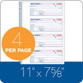 TOPS Adams Spiral 2-part Money/Rent Receipt Book, Canary, ABFSC1182