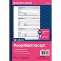 TOPS Adams Tapebound 3-part Money Receipt Book, Pink, ABFTC1182