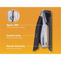 Amax Bostitch InPower Spring-Powered Antimicrobial Desktop Stapler, Black, ACI1100