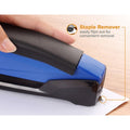 Amax Bostitch InPower Spring-Powered Antimicrobial Desktop Stapler, Blue, ACI1122