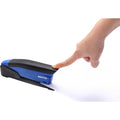 Amax Bostitch InPower Spring-Powered Antimicrobial Desktop Stapler, Blue, ACI1122