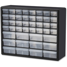 Akro-Mils / Myers 44-Drawer Plastic Storage Cabinet, Black, AKM10144