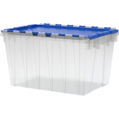 Akro-Mils / Myers 12-Gallon Keep Box Container with Lid, Clear, 6EA/CT — view 1