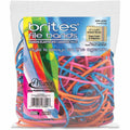 Alliance Rubber Brites File Bands, Orange, 50 / Pack, ALL07800