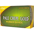 Alliance Rubber Pale Crepe Gold Rubber Bands, Golden Crepe, 2675 / Box, ALL20165
