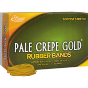 Alliance Rubber Pale Crepe Gold Rubber Bands, 1 Box