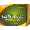 Alliance Rubber Company Alliance Rubber Pale Crepe Gold Rubber Bands, Golden Crepe, 669 / Box, ALL20169