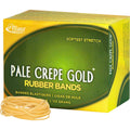 Alliance Rubber Company Alliance Rubber Pale Crepe Gold Rubber Bands, Golden Crepe, 669 / Box, ALL20169