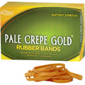 Alliance Rubber Pale Crepe Gold Rubber Bands, Golden Crepe, 2205 / Box, ALL20185