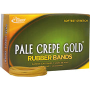 Alliance Rubber Pale Crepe Gold Rubber Bands, 1 Box