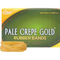 Alliance Rubber Pale Crepe Gold Rubber Bands, Golden Crepe, 1 Box, ALL20645