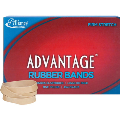 Alliance Rubber Company Alliance Rubber Advantage Rubber Bands, Natural Crepe, 1 Box, ALL26845