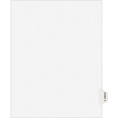Avery Individual Legal Exhibit Dividers - Style, White, 1 Pack, AVE01389