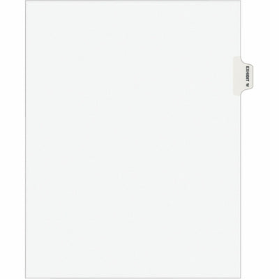 Avery Individual Legal Exhibit Dividers - Style, White, 1 Pack, AVE01393