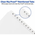Avery Collated Legal Exhibit Dividers - Allstate Style, White, 1 Set, AVE01702