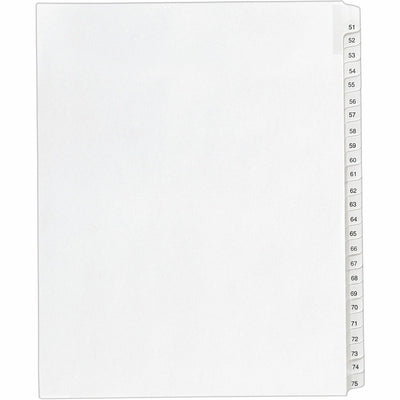 Avery Collated Legal Exhibit Dividers - Allstate Style, White, 1 Set, AVE01703