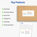 Avery Mini-Sheets(R) Shipping Labels, 2" x 4", 100 Labels (2163), White, 100 / Pack, AVE2163