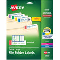 Avery Extra-Large File Folder Labels, Yellow, 450 / Pack, AVE5026