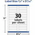 Avery Clear Top Tab Filing Labels, 450 / Pack, AVE5029