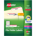 Avery TrueBlock File Folder Labels, Red, 1500 / Box, AVE5066