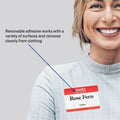 Avery Border Print/Write Hello Name Badges, Red, 100 / Pack, AVE5140