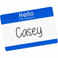 Avery Border Print/Write Hello Name Badges, Blue, 100 / Pack, AVE5141