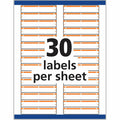 Avery TrueBlock File Folder Labels, Orange, 750 / Pack, AVE5166