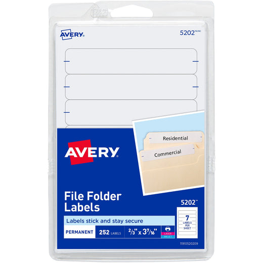 Avery® Permanent File Folder Labels, 1 Pack