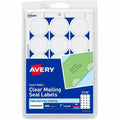 Avery Printable Mailing Seals, Clear, 1" Diameter, 480 Labels (5248), 1 Pack, AVE05248