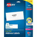 Avery Easy Peel Address Labels, 1-1/3" x 4", 350 Labels (5262), White, 350 / Pack, AVE5262