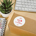 Avery Round High Visibility Labels, White, 300 / Pack, AVE5294