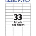 Avery Copier Address Labels, White, 8250 / Box, AVE5332