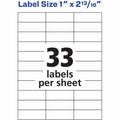 Avery Copier Address Labels, White, 3300 / Box, AVE5351