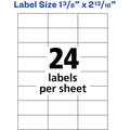 Avery Copier Address Labels, White, 2400 / Box, AVE5363