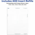 Avery Laser/Inkjet Badge Insert Refills, White, 400 / Box, AVE5390