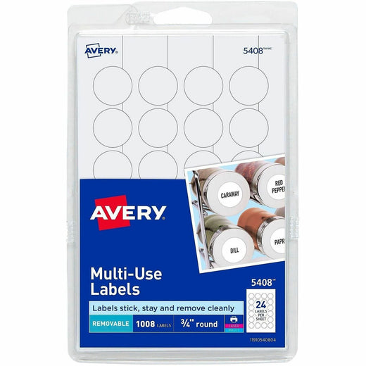 Avery® Removable ID Labels, 1 Pack