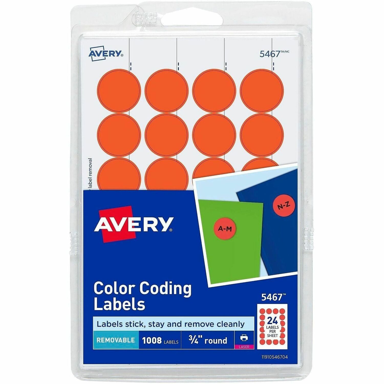 Avery® Color-Coding Labels, 1 Pack