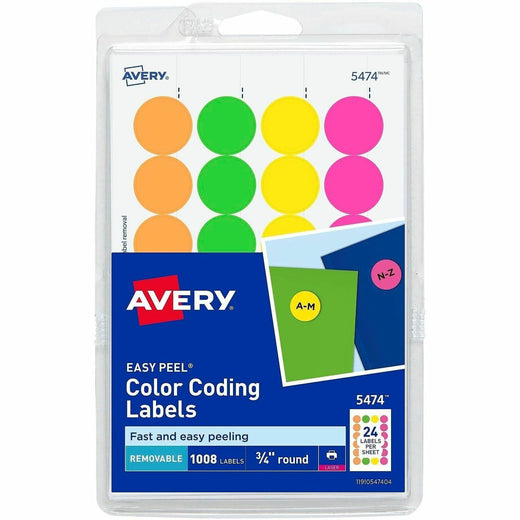 Avery® Color Coded Label, 1 Pack