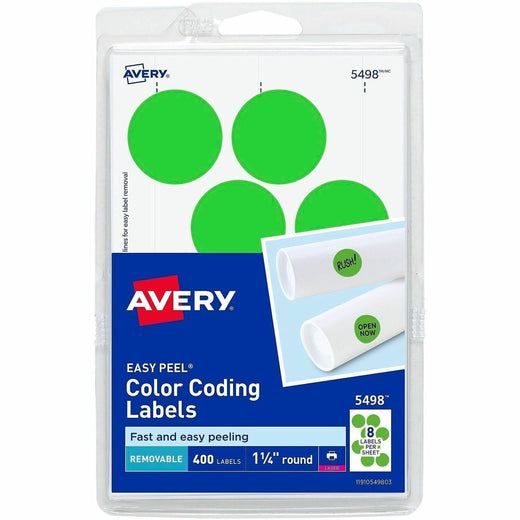 Avery® 1-1/4" Color-Coding Labels, 1 Pack