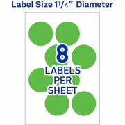 Avery® 1-1/4" Color-Coding Labels, 1 Pack