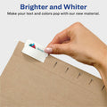 Avery Print/Write On Hanging File Tabs, Matte, White, 8.50" Width x 11" Length, 90 / Pack, AVE5567