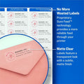 Avery Easy Peel Return Address Labels, Clear, 750 / Box, AVE5630