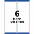 Avery Clear Shipping Labels, Sure Feed, 3-1/3" x 4" 300 Labels (15664), 300 / Box, AVE5664