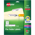 Avery TrueBlock File Folder Labels, Purple, 750 / Pack, AVE5666